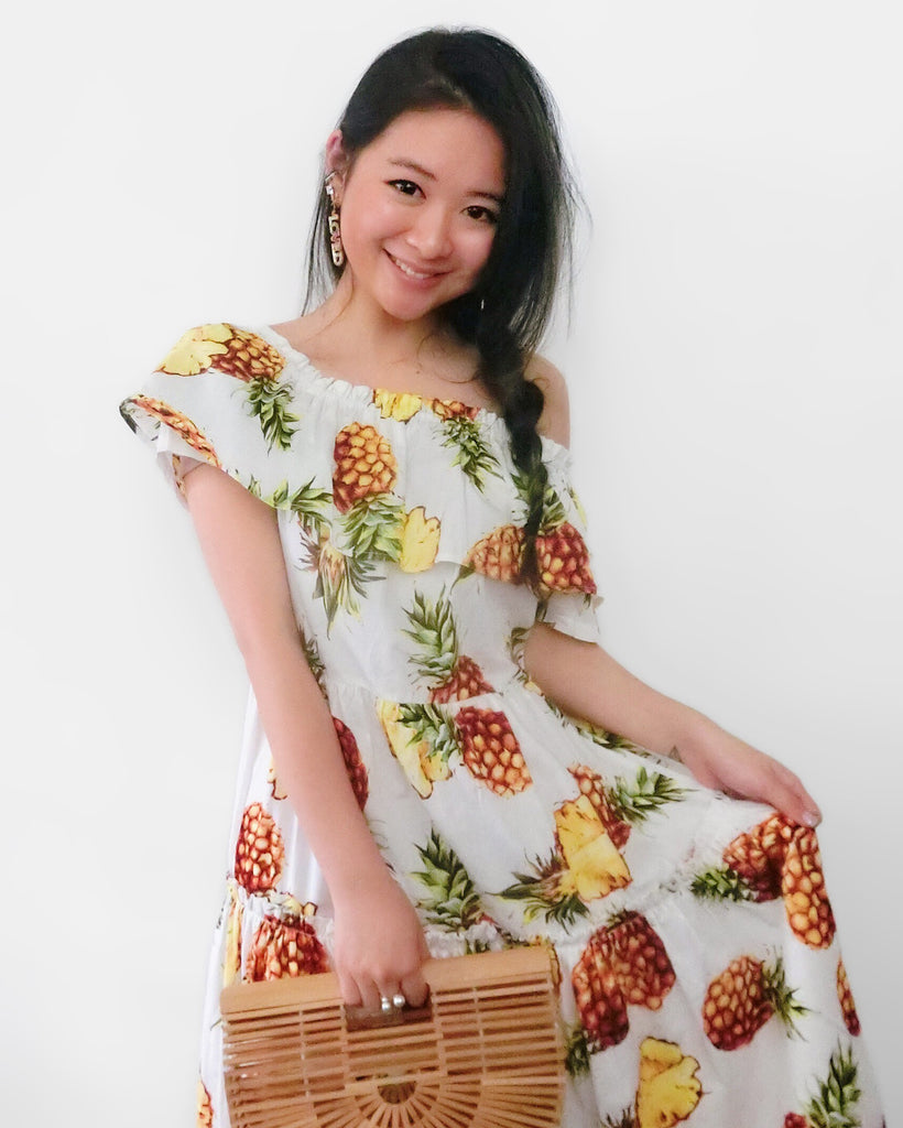 Pineapple-print Sundress | STYLEITNRY