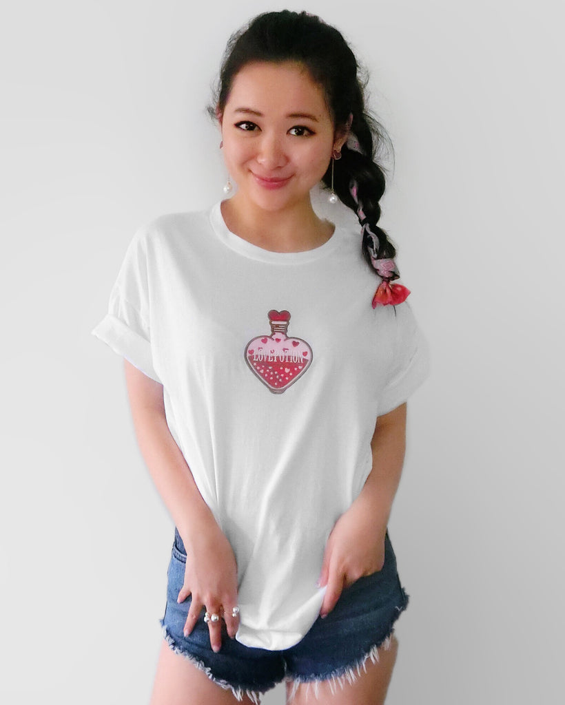 Love Portion Embroidered Tee - White | STYLEITNRY
