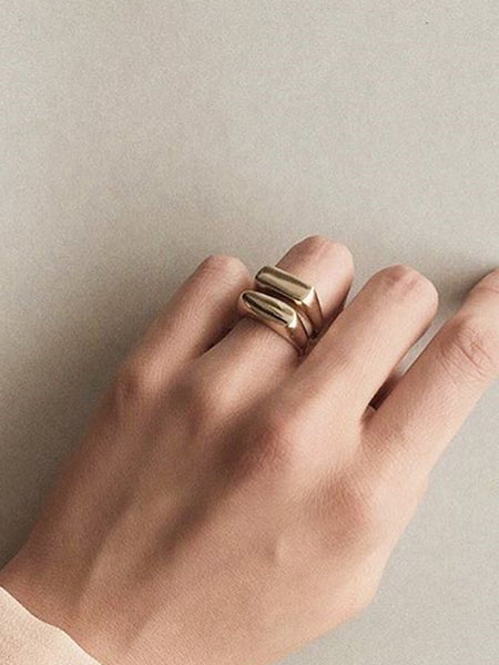 Simple Forms Rectangle Signet Ring